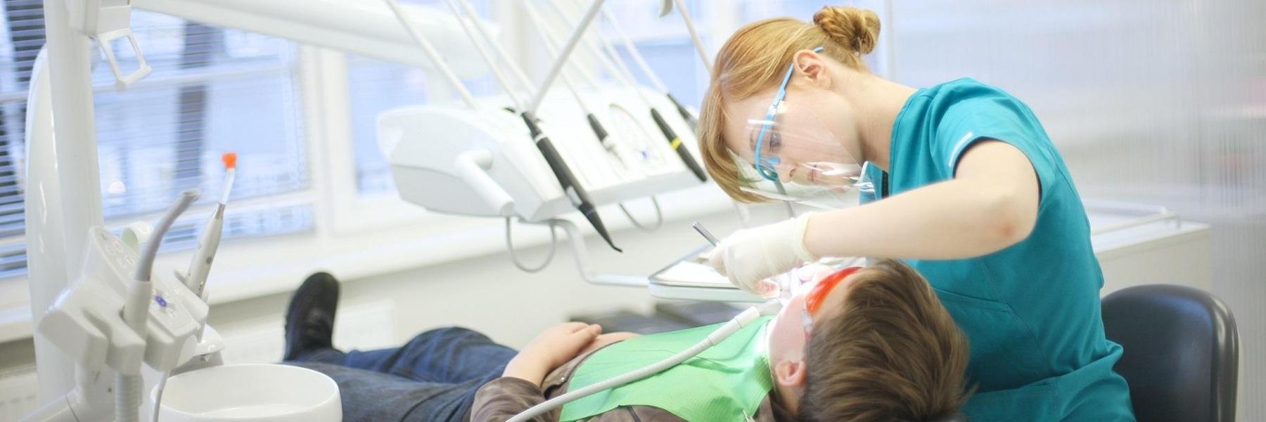 Patient receiving root canal treatment at Springfield dentist