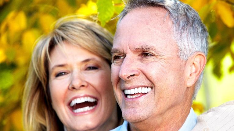 older couple smiling | Root Canals Springfield IL