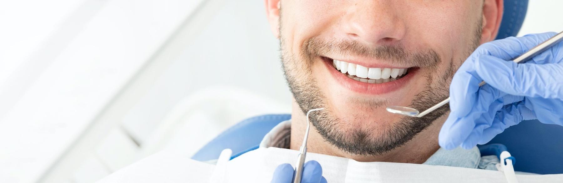 Close up of patients smile at dentist office in Springfield IL