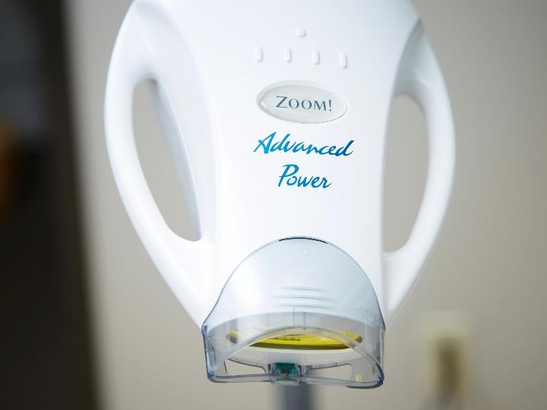 Zoom teeth whitening device used by our cosmetic dentist in Springfield, IL